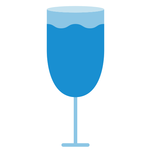 un verre Generic Flat Icône