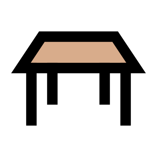 테이블 Vector Stall Lineal Color icon