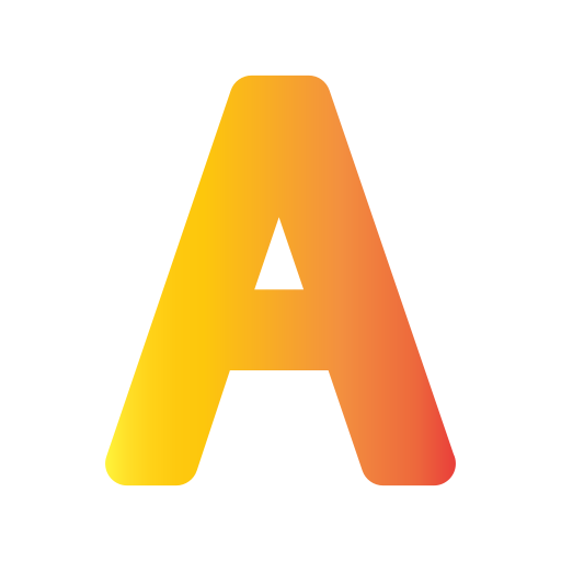 letter a Generic Flat Gradient icoon