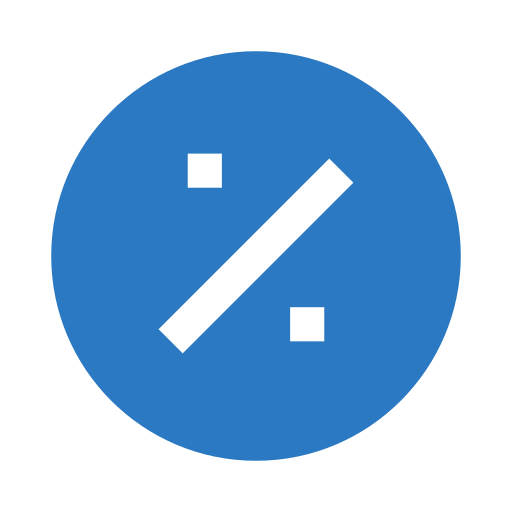 odsetek Generic Blue ikona
