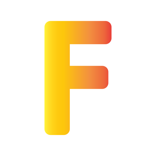 buchstabe f Generic Flat Gradient icon