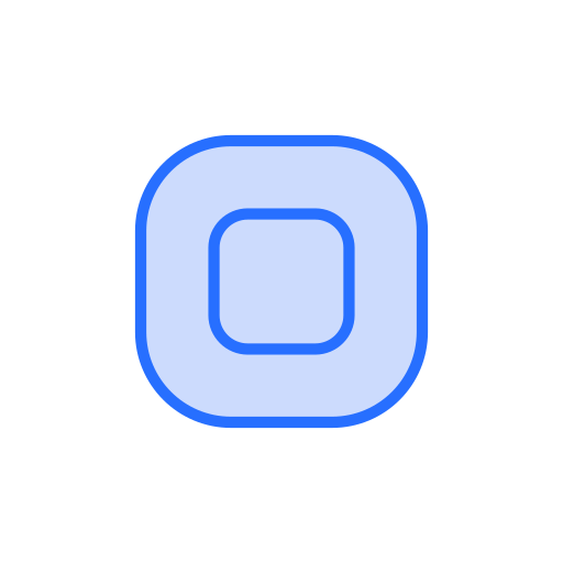 bouton d'arrêt Generic Blue Icône