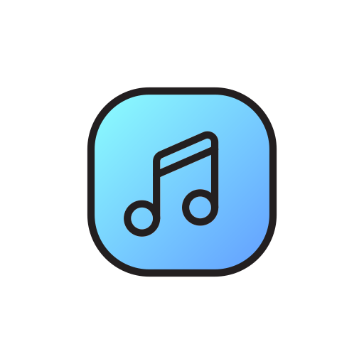 음악 Generic Outline Gradient icon