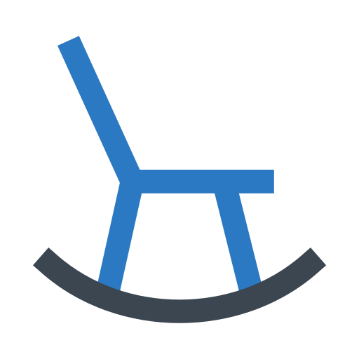 흔들 의자 Generic Blue icon