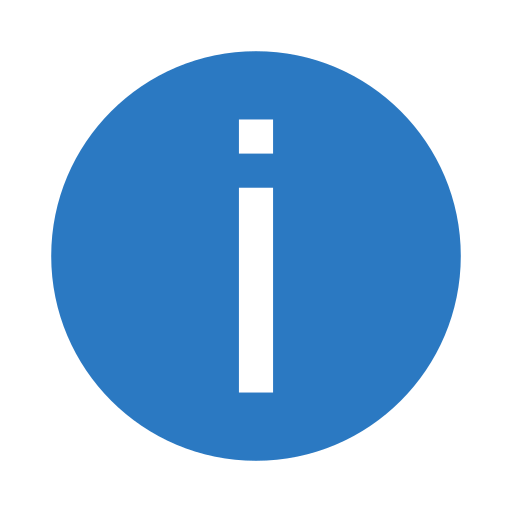 Info button Generic Blue icon