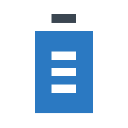 batterijniveau Generic Blue icoon