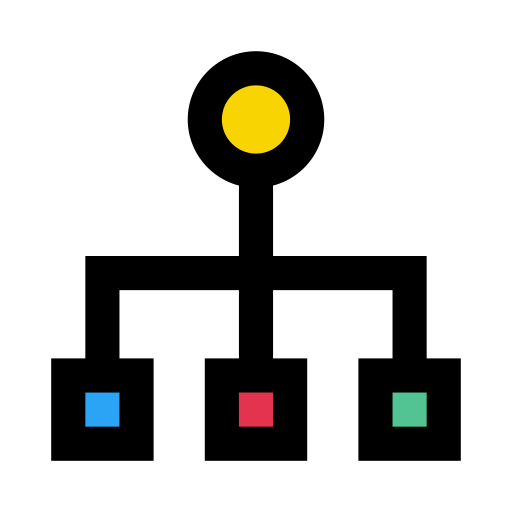 estructura Vector Stall Lineal Color icono