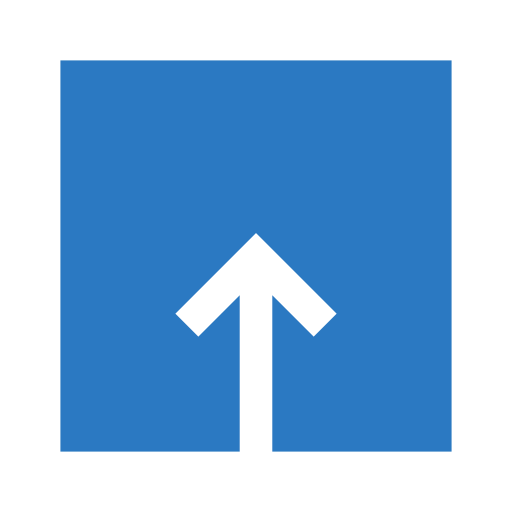 flecha hacia arriba Generic Blue icono