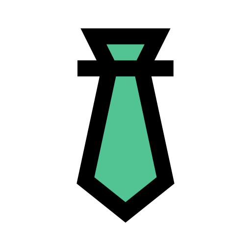 Tie Vector Stall Lineal Color icon
