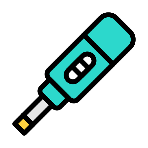 Pregnancy test Vector Stall Lineal Color icon