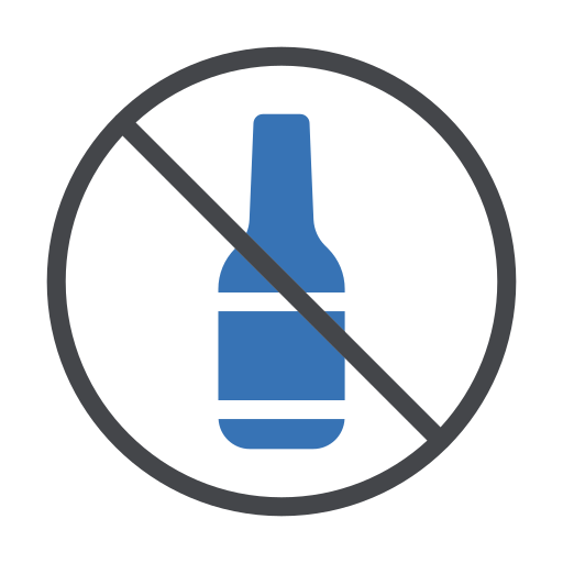 no alcohol Generic Blue icono
