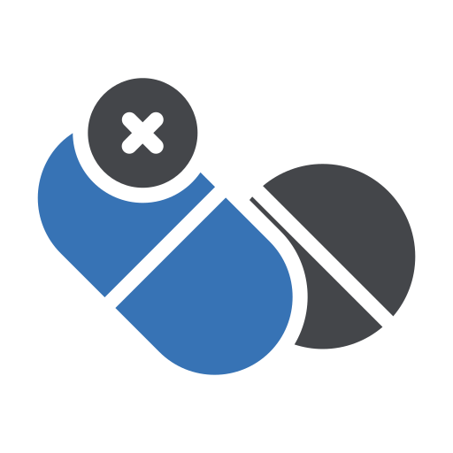 약물 금지 Generic Blue icon