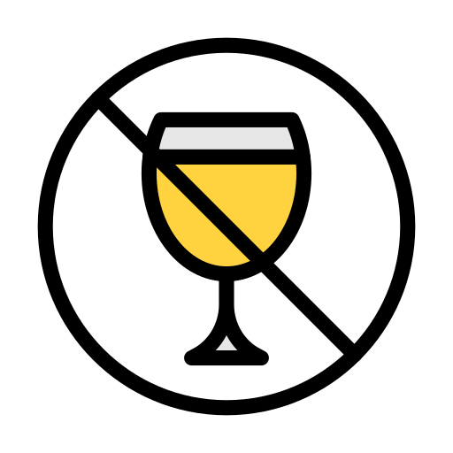 No alcohol Vector Stall Lineal Color icon
