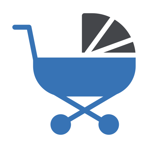 carrinho de bebê Generic Blue Ícone