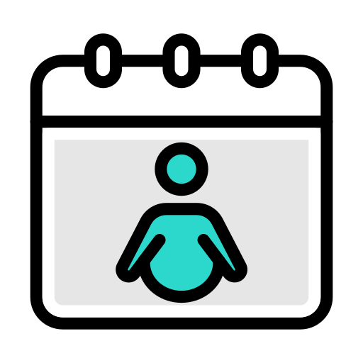Pregnancy Vector Stall Lineal Color icon