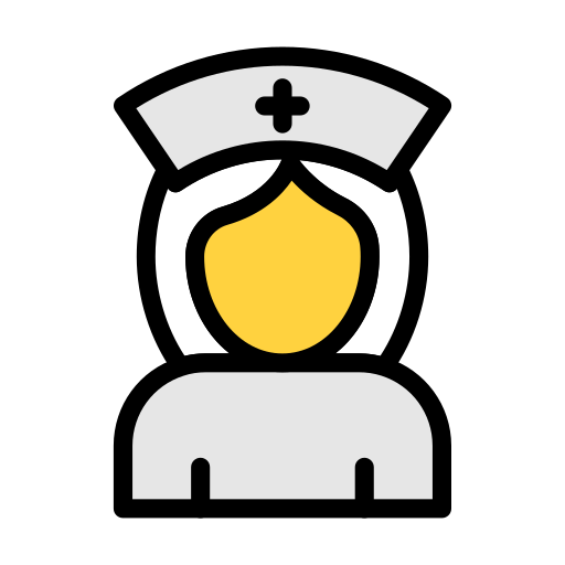 Nurse Vector Stall Lineal Color icon