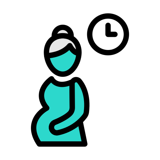 妊娠中 Vector Stall Lineal Color icon
