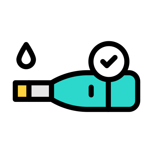 Pregnancy test Vector Stall Lineal Color icon