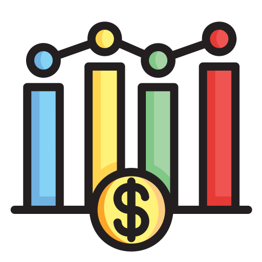 gráfico de barras Generic Outline Color icono