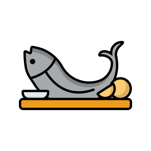 comida para pez Generic Outline Color icono
