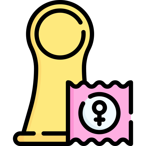 condón femenino Special Lineal color icono