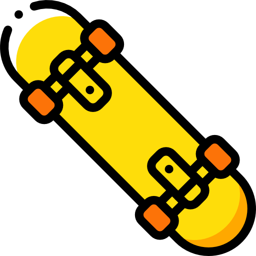 Skateboard Basic Miscellany Yellow icon