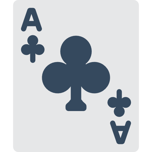 Ace of clubs Basic Miscellany Flat icon
