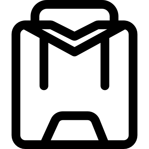 capucha Basic Rounded Lineal icono
