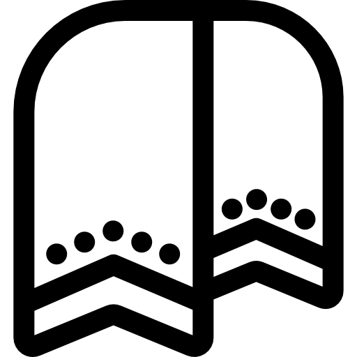 szalik Basic Rounded Lineal ikona