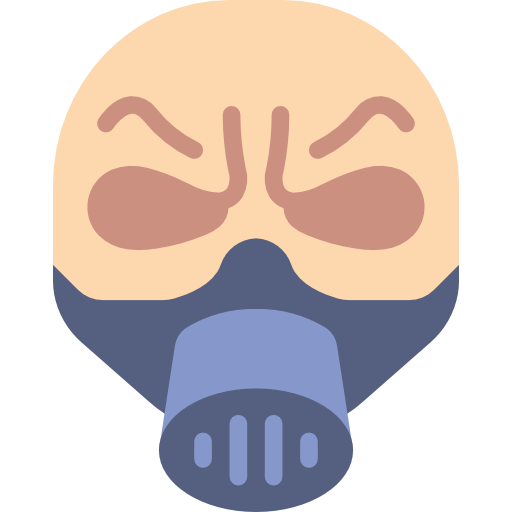 maska gazowa Basic Miscellany Flat ikona