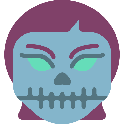 cráneo Basic Miscellany Flat icono
