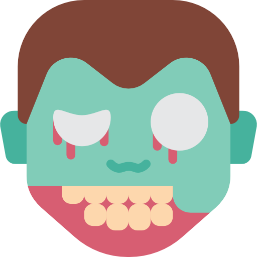 Zombie Basic Miscellany Flat icon
