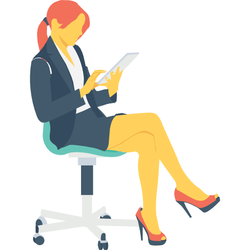 Businesswoman Flat Color Flat icon