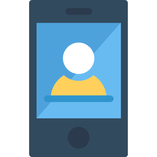 smartfon Flat Color Flat ikona