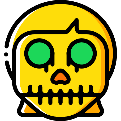 Skull Basic Miscellany Yellow icon