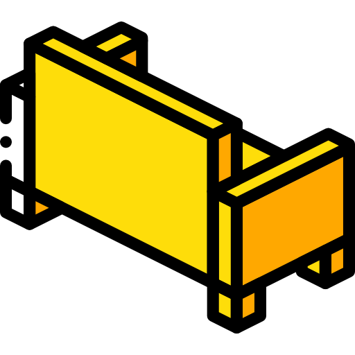 canapé Isometric Miscellany Yellow Icône