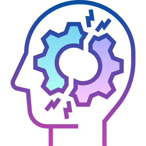 Cognitive deficits Detailed bright Gradient icon