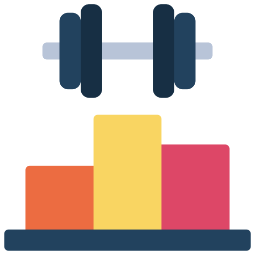 Weights Juicy Fish Flat icon