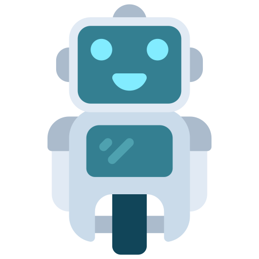 Robot Juicy Fish Flat icon