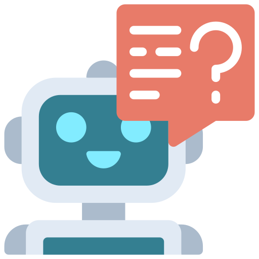Robot assistant Juicy Fish Flat icon
