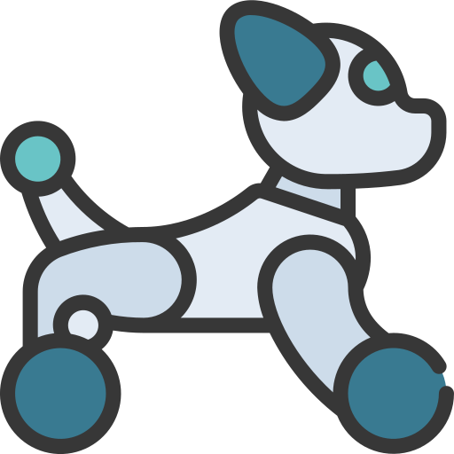 Robotic dog Juicy Fish Soft-fill icon