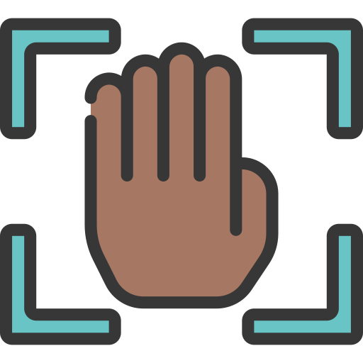 Hand recognition Juicy Fish Soft-fill icon