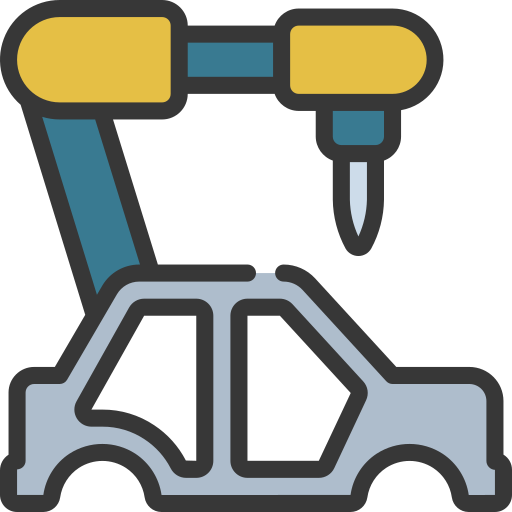 Car manufacturing Juicy Fish Soft-fill icon