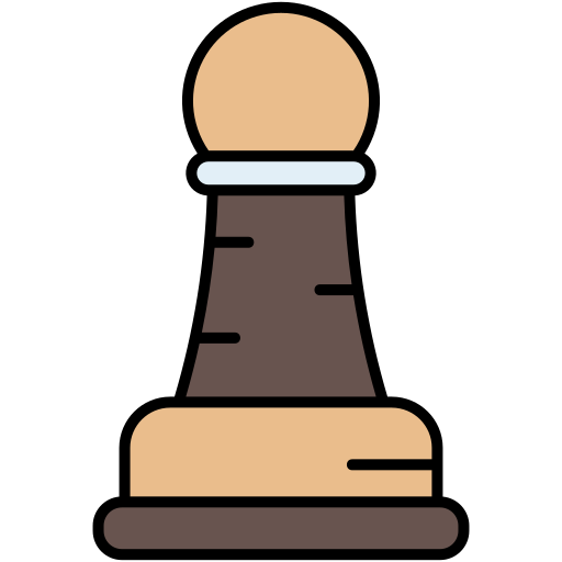 Chess piece Generic Outline Color icon