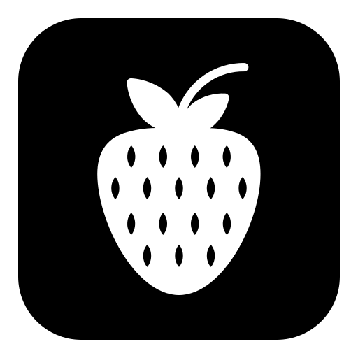 fraise Generic Glyph Icône