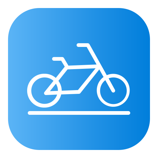 bicicleta Generic Flat Gradient icono