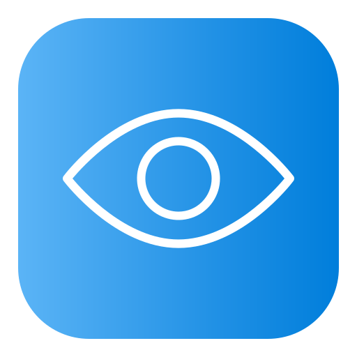 ojo Generic Flat Gradient icono