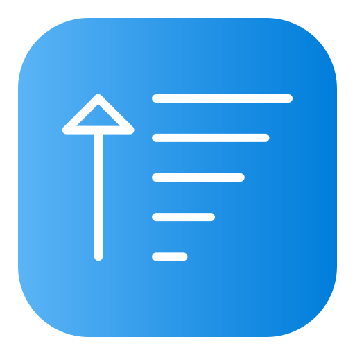 ordinare Generic Flat Gradient icona