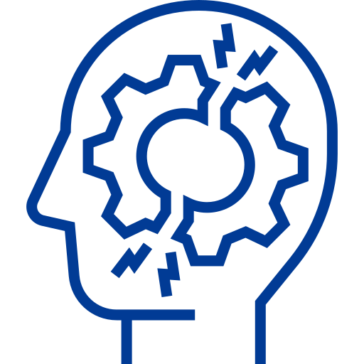 deficits cognitivos Detailed bright Lineal icono