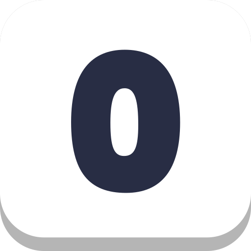numer zero Generic Flat ikona